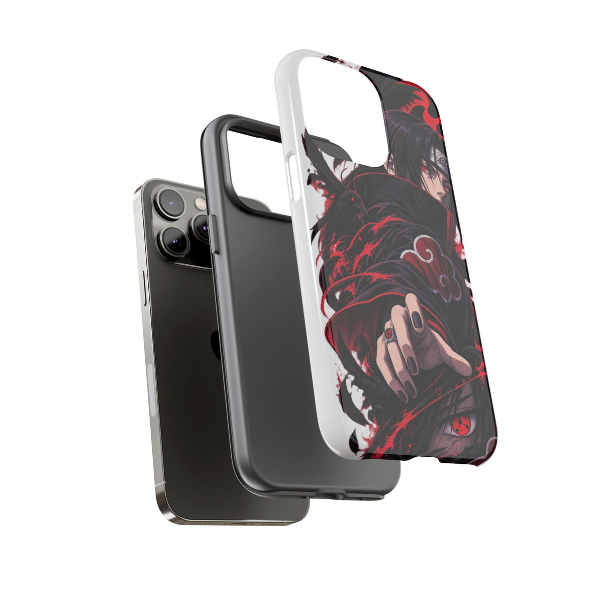 Itachi Uchiha Anime Phone Case — Akatsuki Sharingan Tough Case