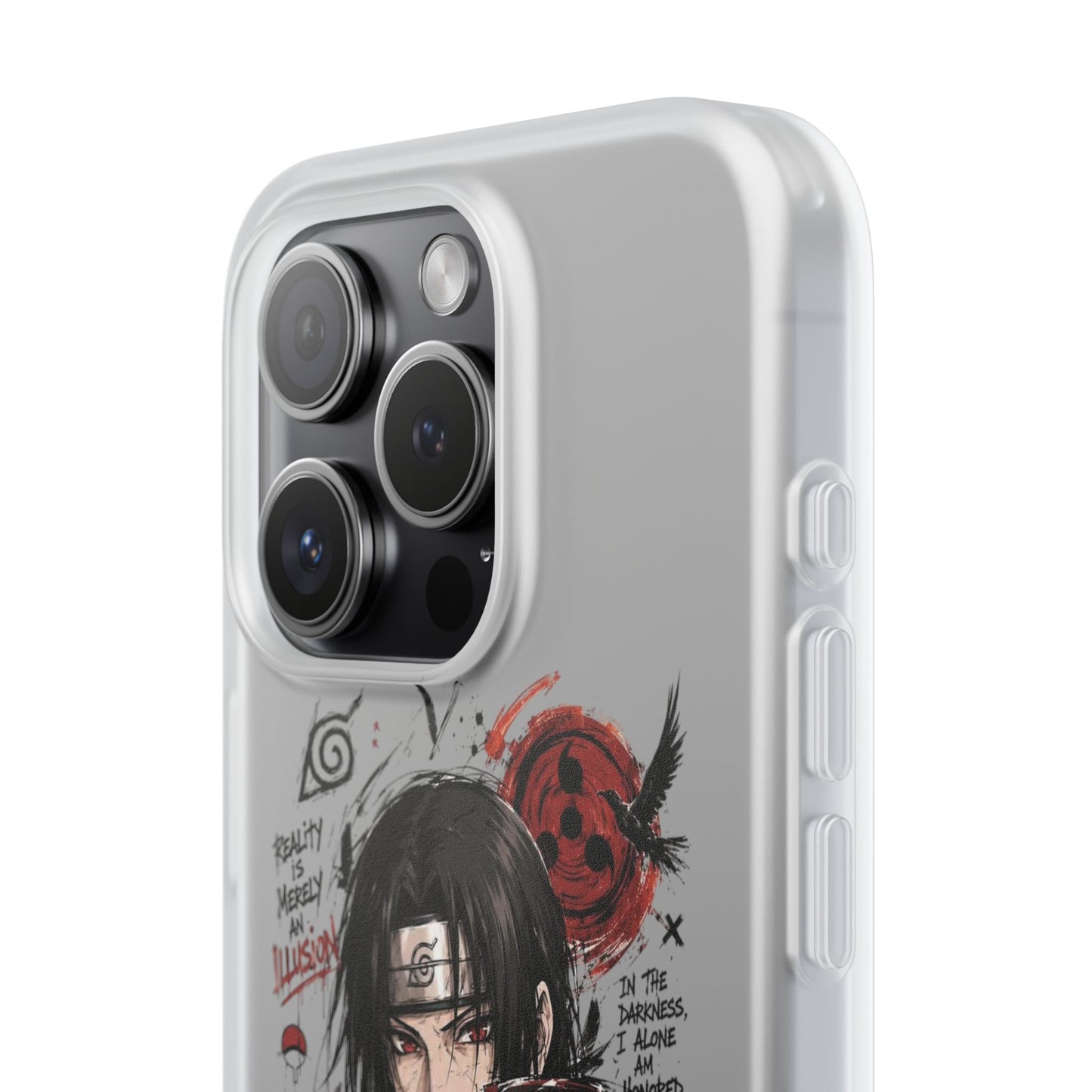 Itachi Uchiha Anime Phone Case - Naruto Akatsuki Art Flexible iPhone Cover