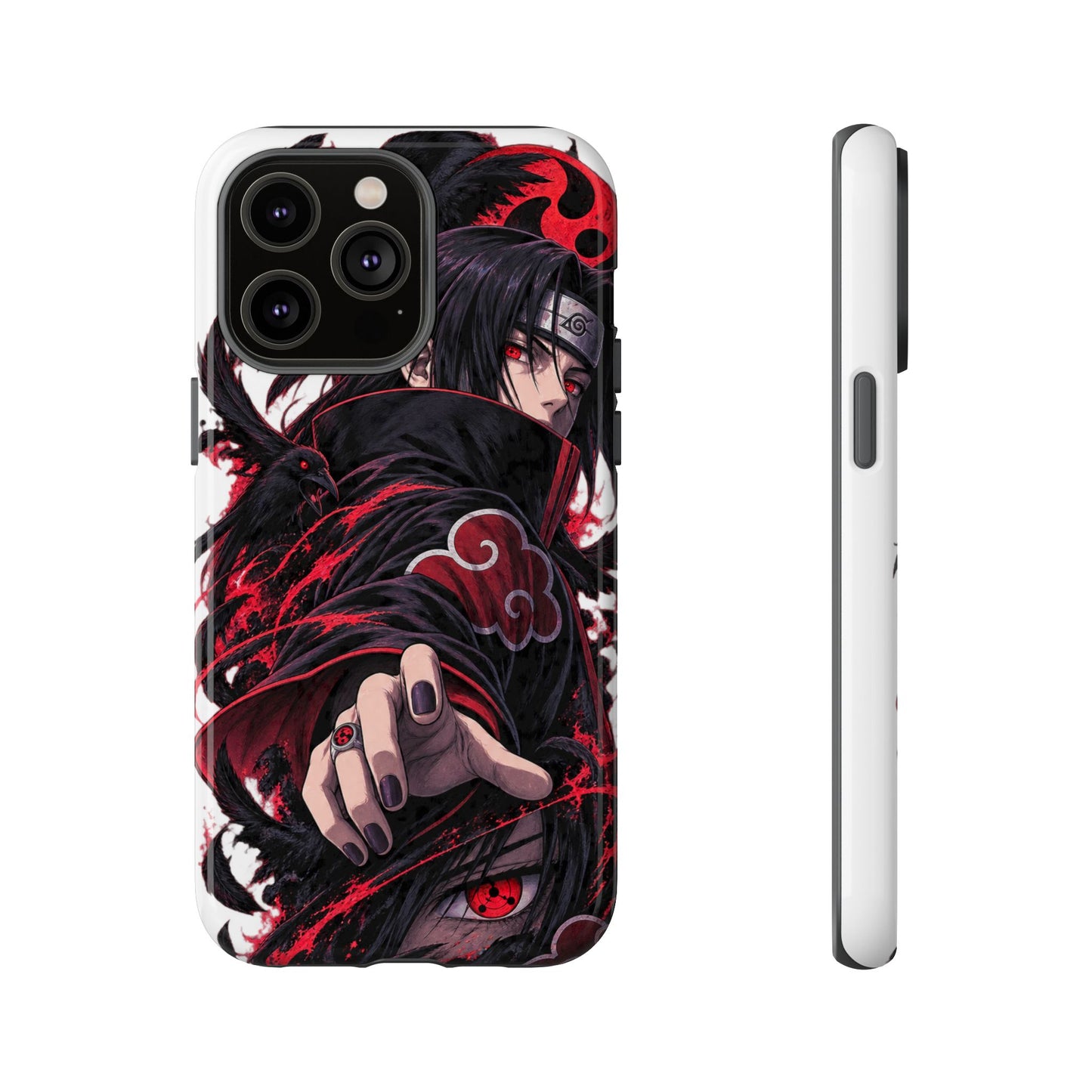 Itachi Uchiha Anime Phone Case — Akatsuki Sharingan Tough Case