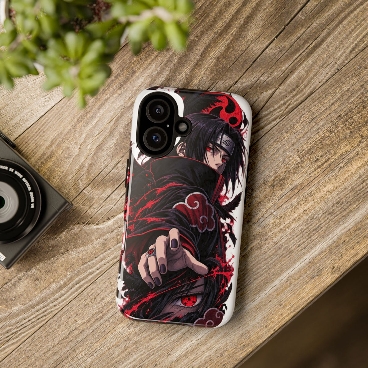 Itachi Uchiha Anime Phone Case — Akatsuki Sharingan Tough Case