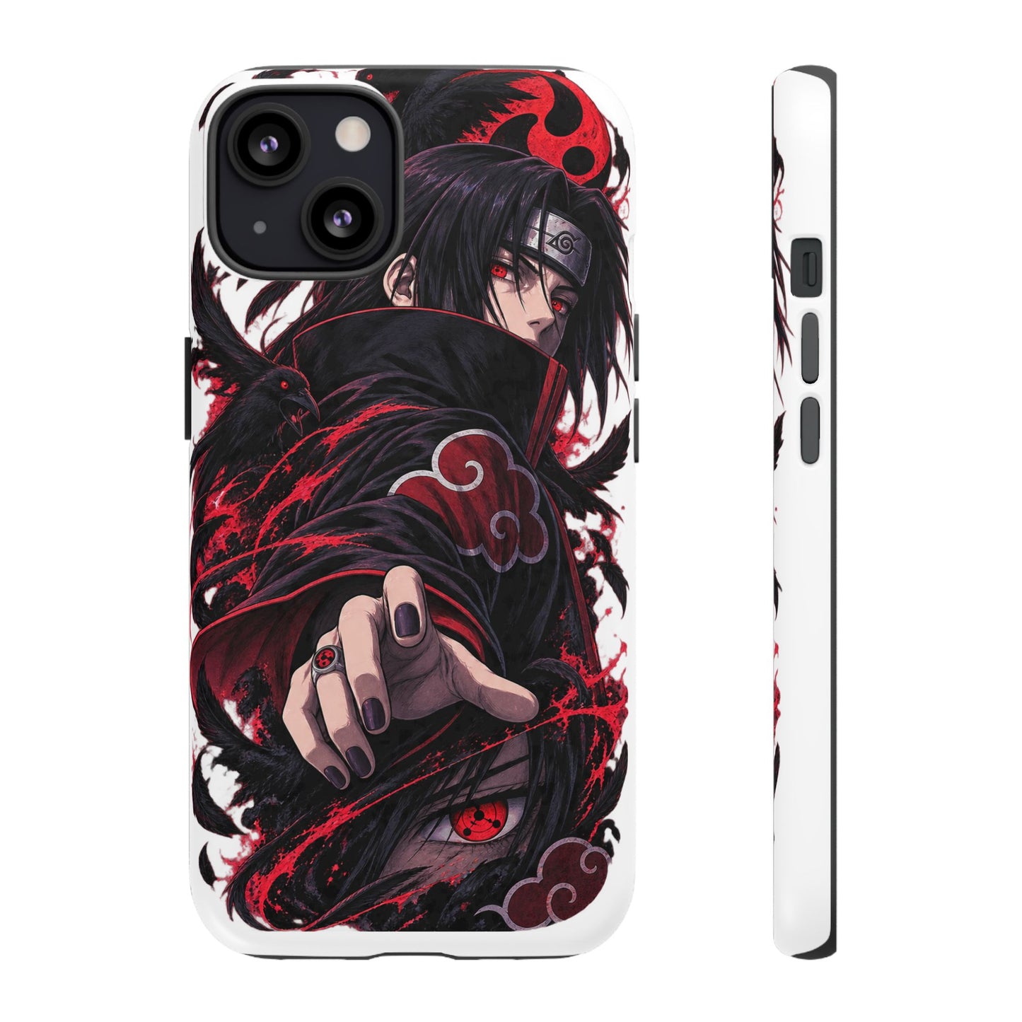 Itachi Uchiha Anime Phone Case — Akatsuki Sharingan Tough Case