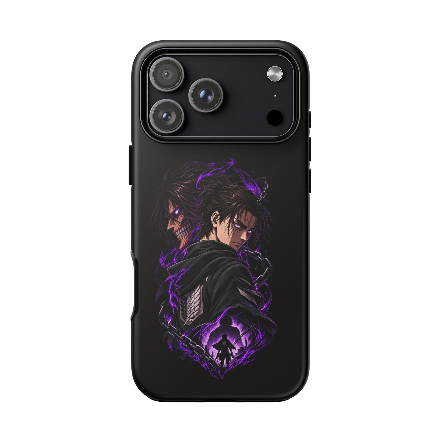 Anime Eren Yeager Dark Purple Aura Phone Case