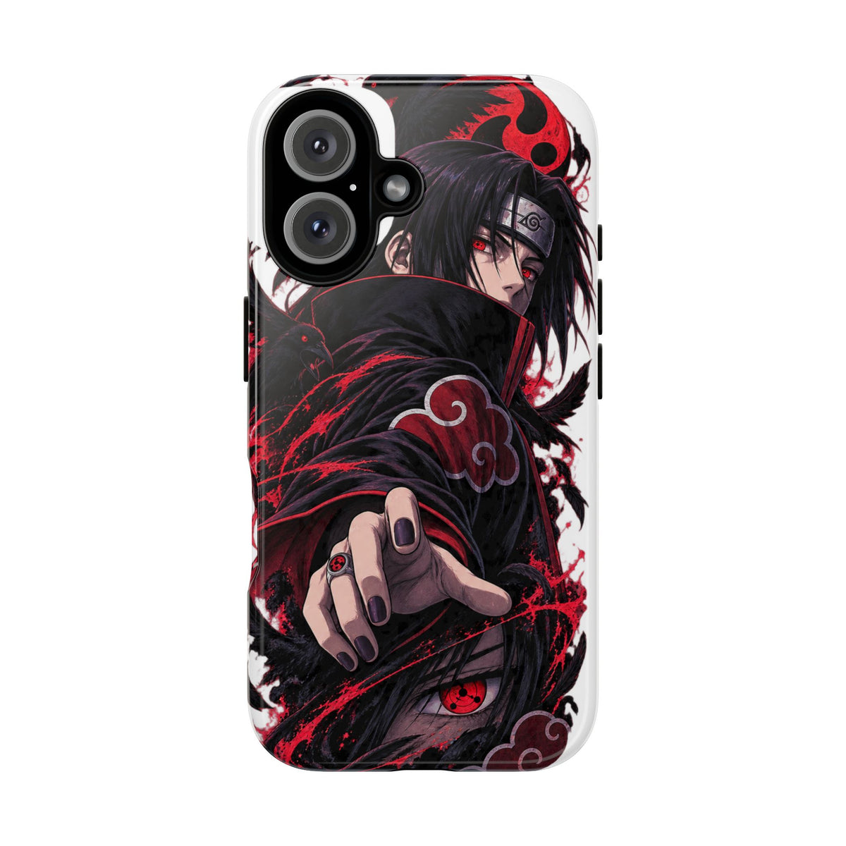 Itachi Uchiha Anime Phone Case — Akatsuki Sharingan Tough Case