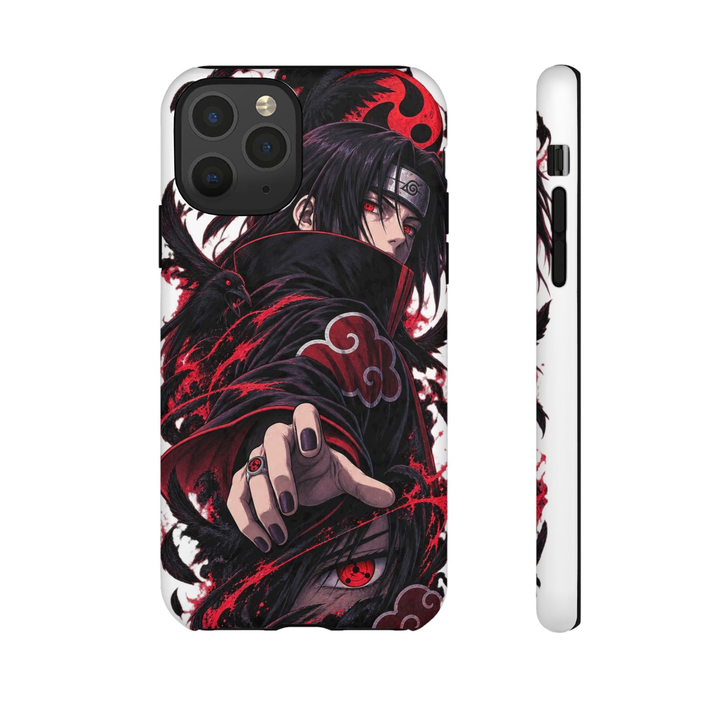 Itachi Uchiha Anime Phone Case — Akatsuki Sharingan Tough Case