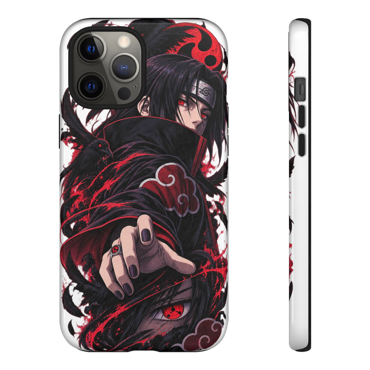 Itachi Uchiha Anime Phone Case — Akatsuki Sharingan Tough Case